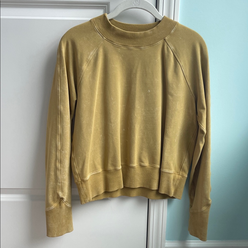Lululemon Tie Dye Crop Crew Sweatshirt